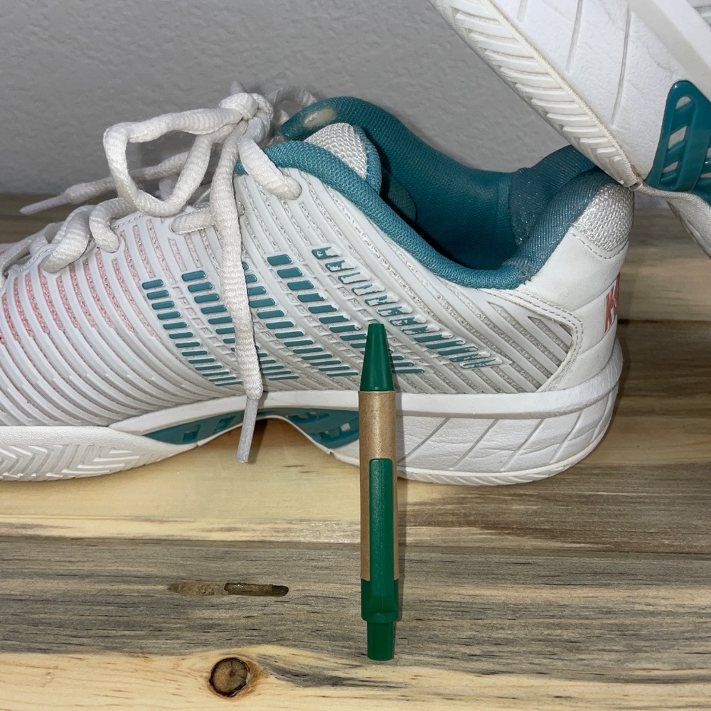 K-Swiss Pickleball Shoes Hypercourt Women's Size 9 White Peach Teal - Picture 12 of 14